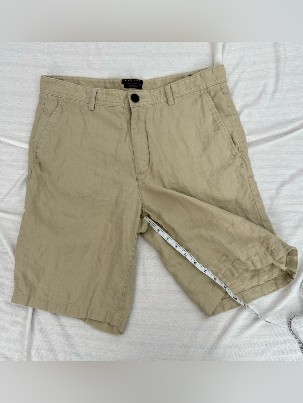 100% linen shorts